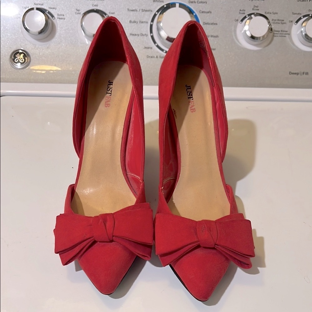 JustFab Scarlet Bow Heels